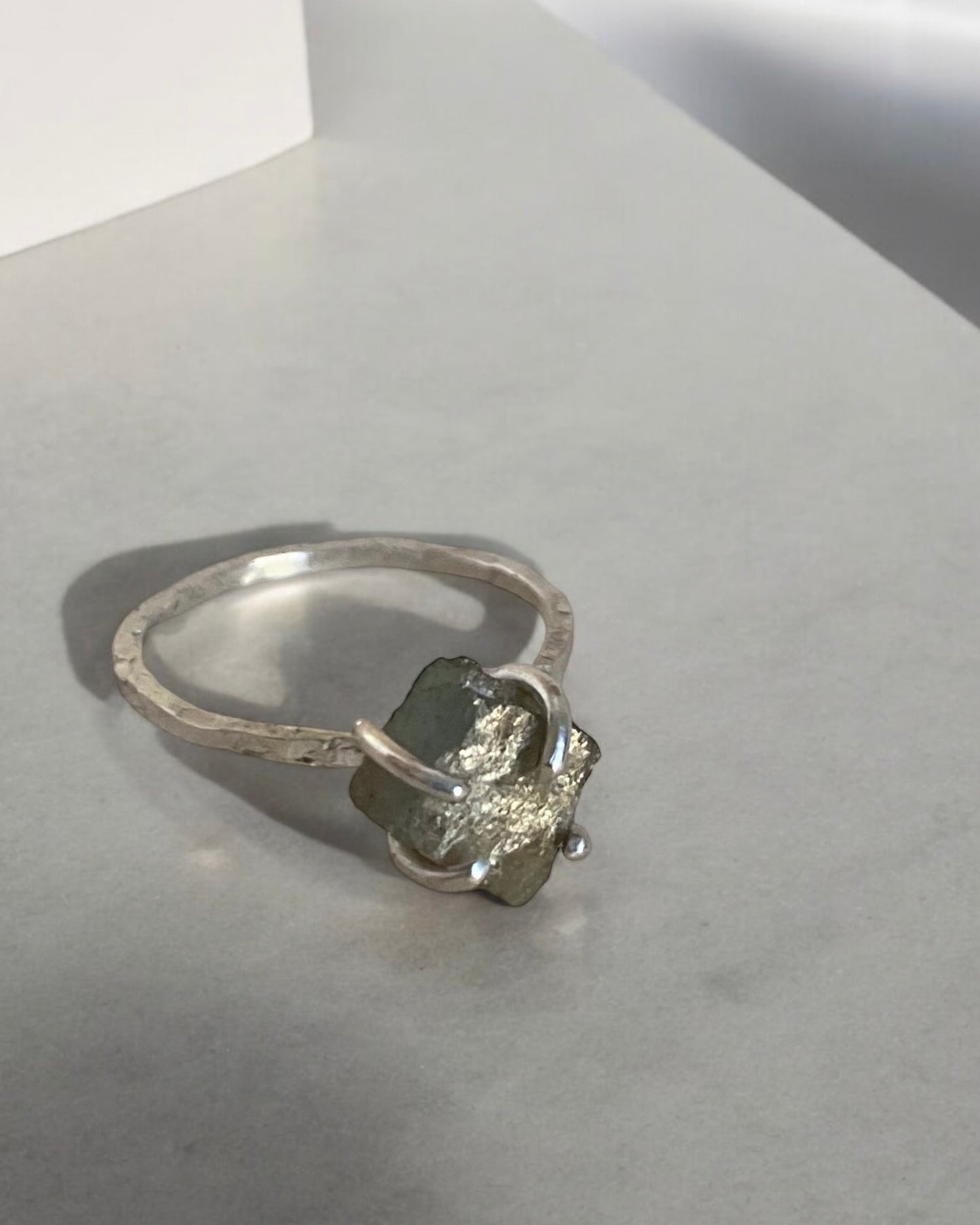 Raw Labradorite Ring