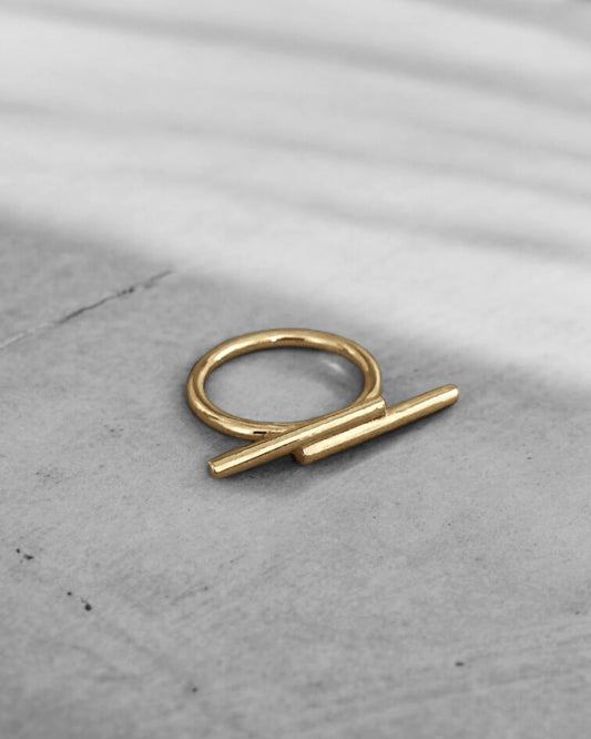 Double Smooth OI Ring Gold