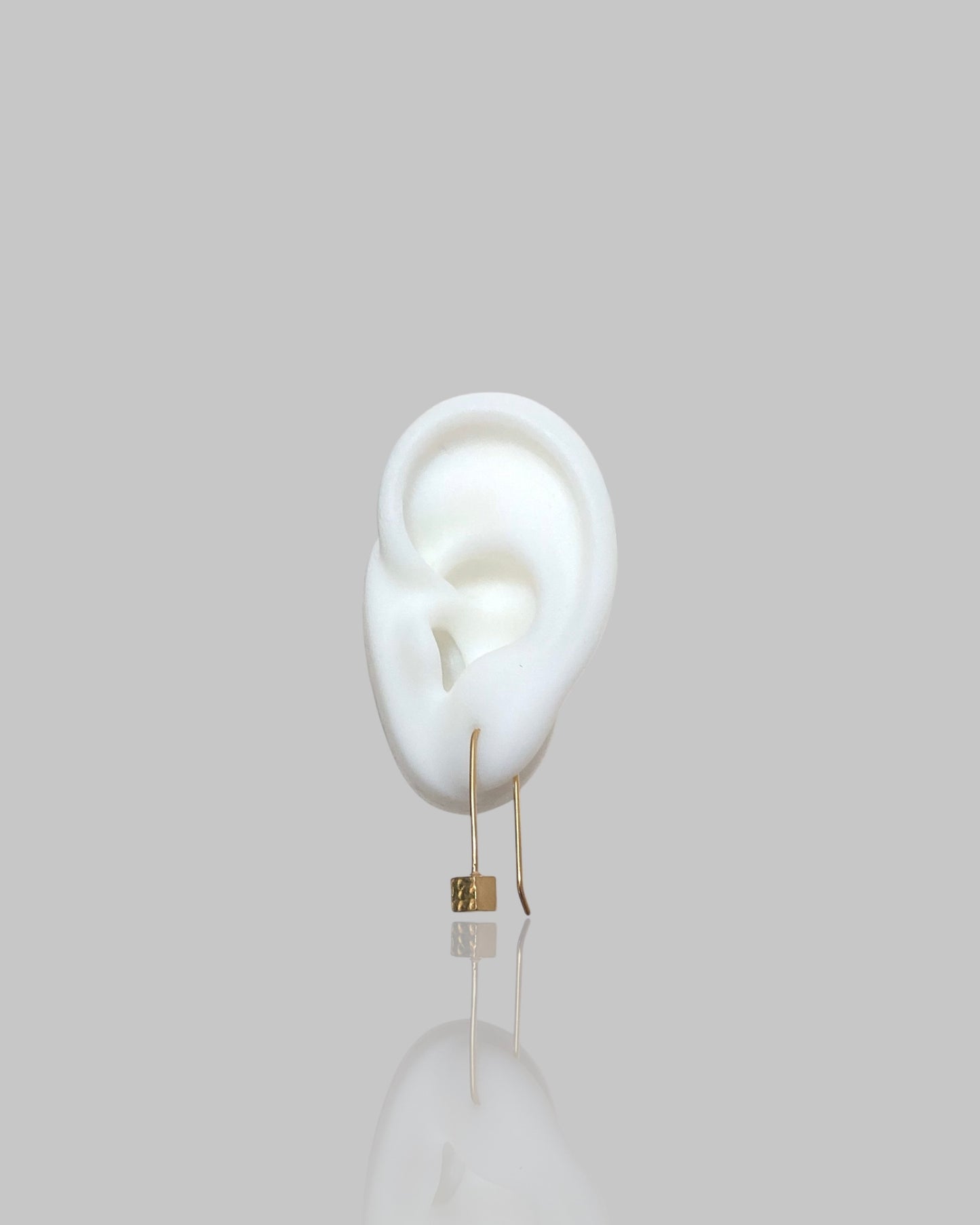 Cube Earrings Gold