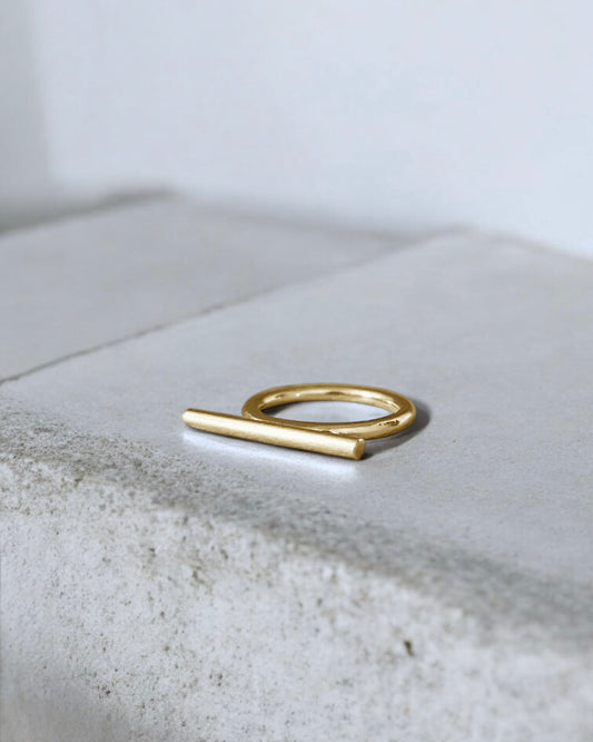 Smooth OI Ring Gold