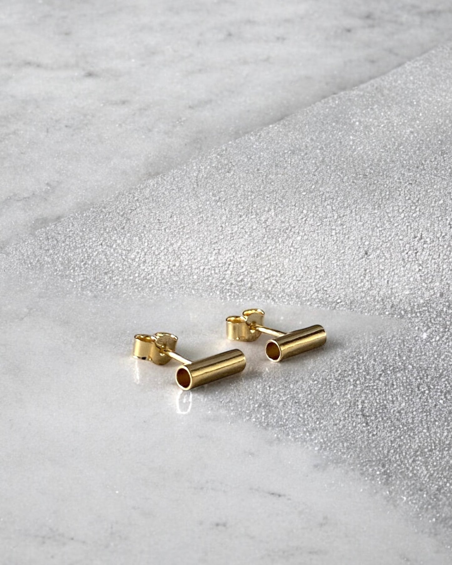 Gold Tube Studs