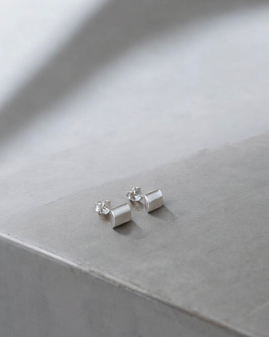 Silver D Studs