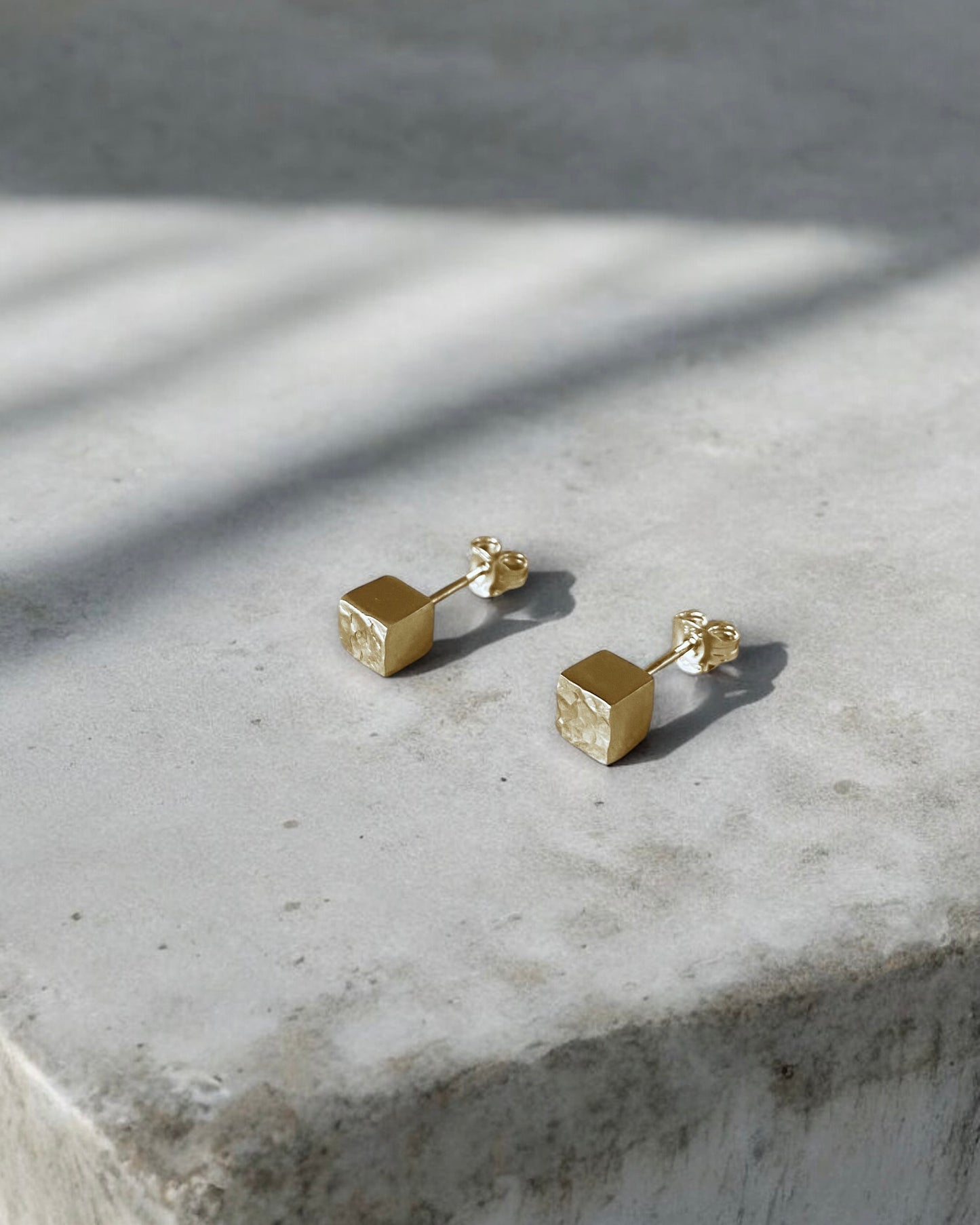 Gold Cube Studs M