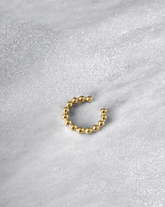 Spheres Ear Cuff Gold