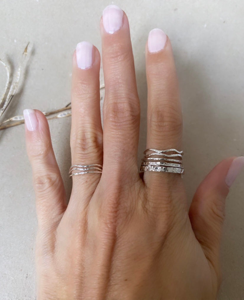 Triple Stackable Ring Set - Maggie Alagna | Artisan Jewelry